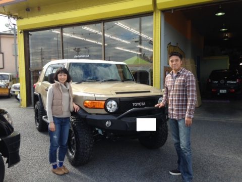 ＦＪ新車コンプリート！ＭＡＲＶＩＮ鉄バンパー装着！ご納車ありがとうございます！